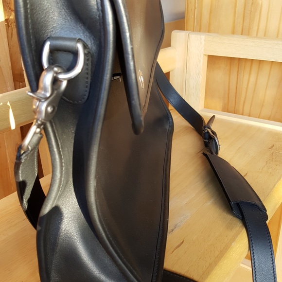 Coach Lexington Black Leather Briefcase Messenger Bag - Vintage 1996 - Picture 4 of 10